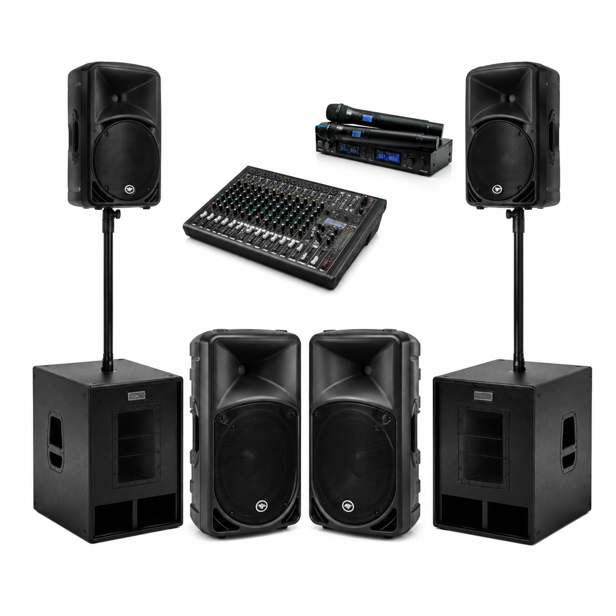 Equipo profesional de audio y megafonía